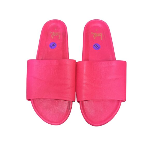 Beek Hot Pink Slide Sandals Size 8 - Picture 2 of 8